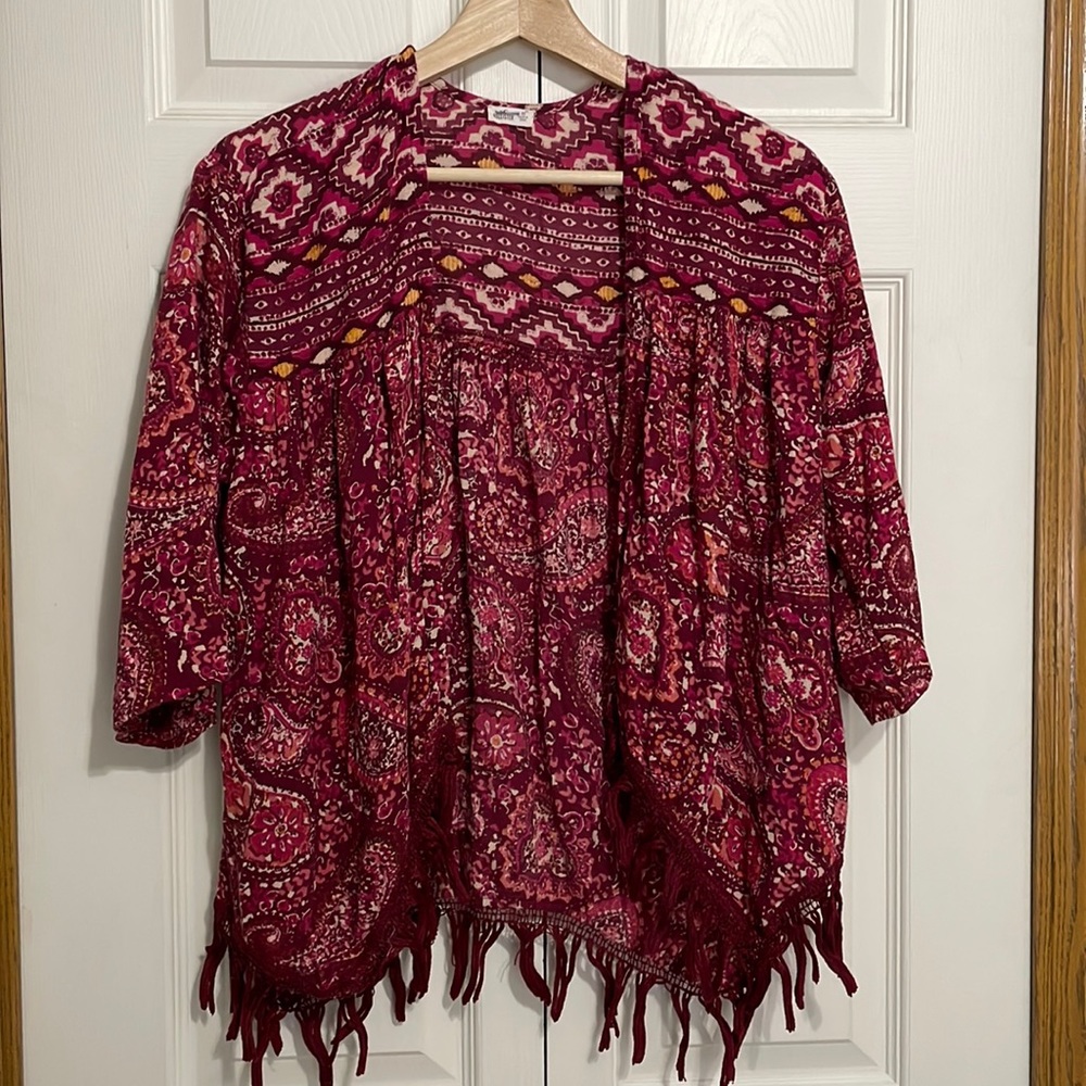 Hollister Boho Cotton Tunic Wrap size XS